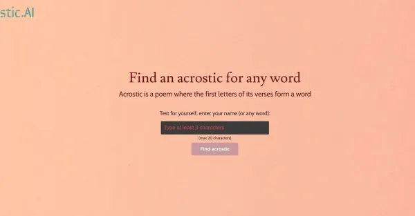 Acrostic-Ai