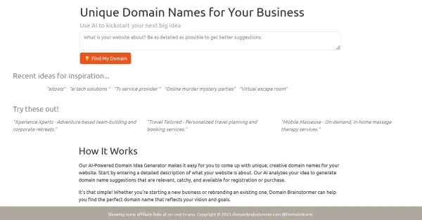 Domain-Brainstormer