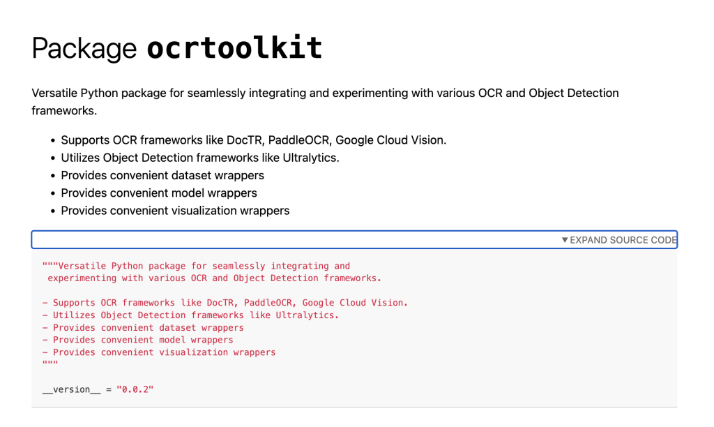 Meet the OCR Toolkit: A Versatile Python Package for Seamlessly Integrating and Experimenting with Various OCR and Object Detection Frameworks