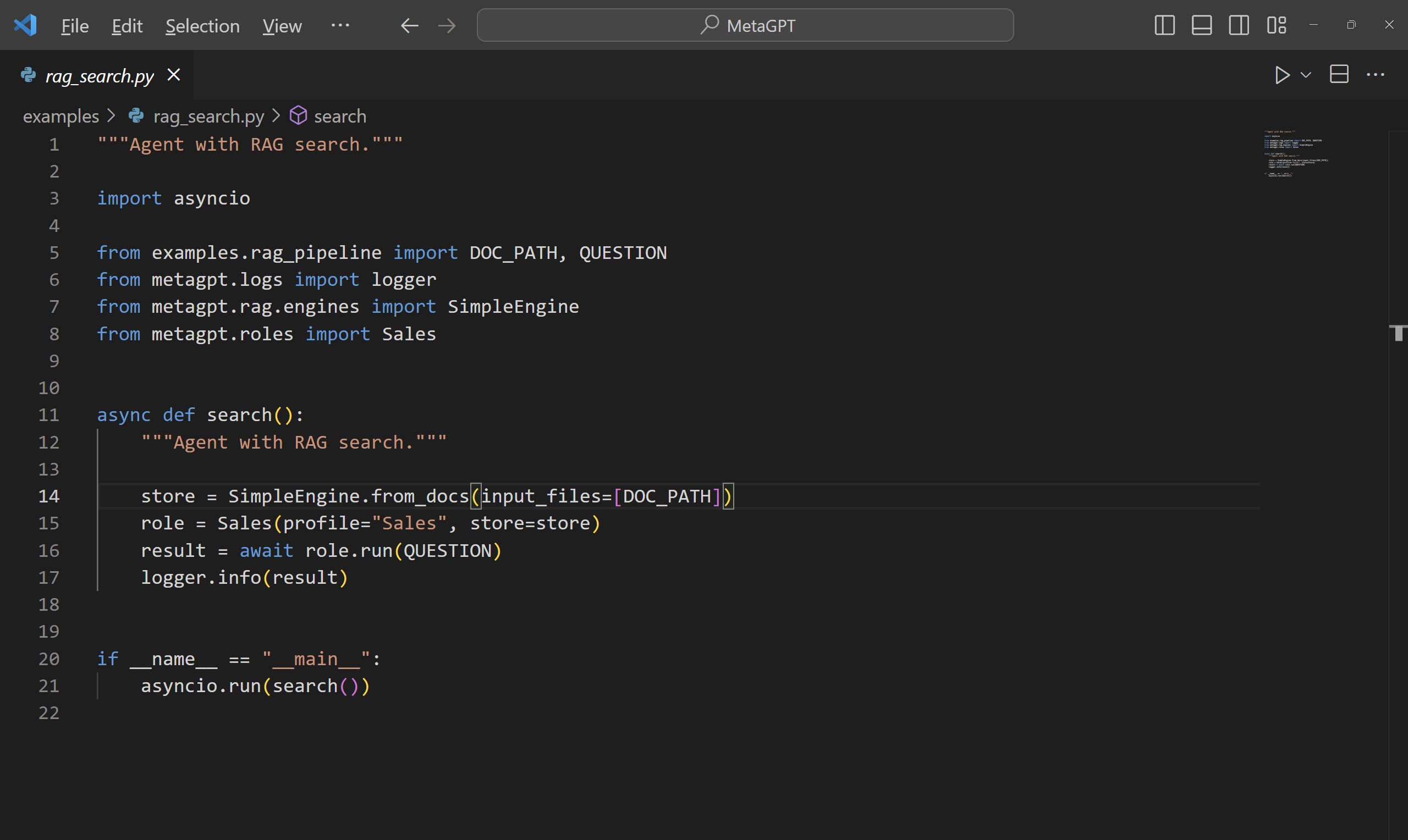 MetaGPT and MetaGPT RAG Module (with Sturdy Design of the Llama-Index)
