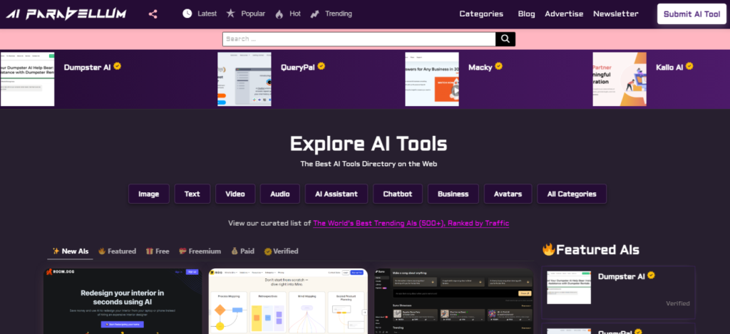 Discovering the tuture of AI - Introducing AI Parabellum (an AaI tools directory)