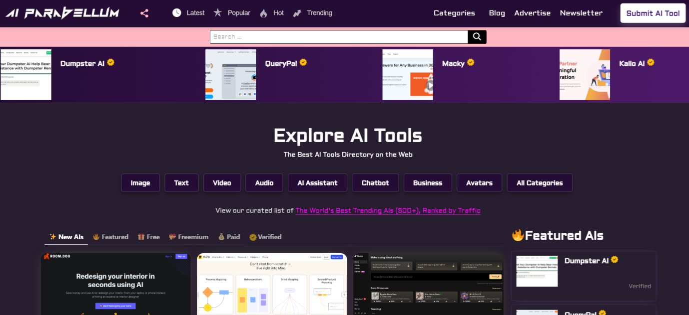 Discovering the tuture of AI - Introducing AI Parabellum (an AaI tools directory)