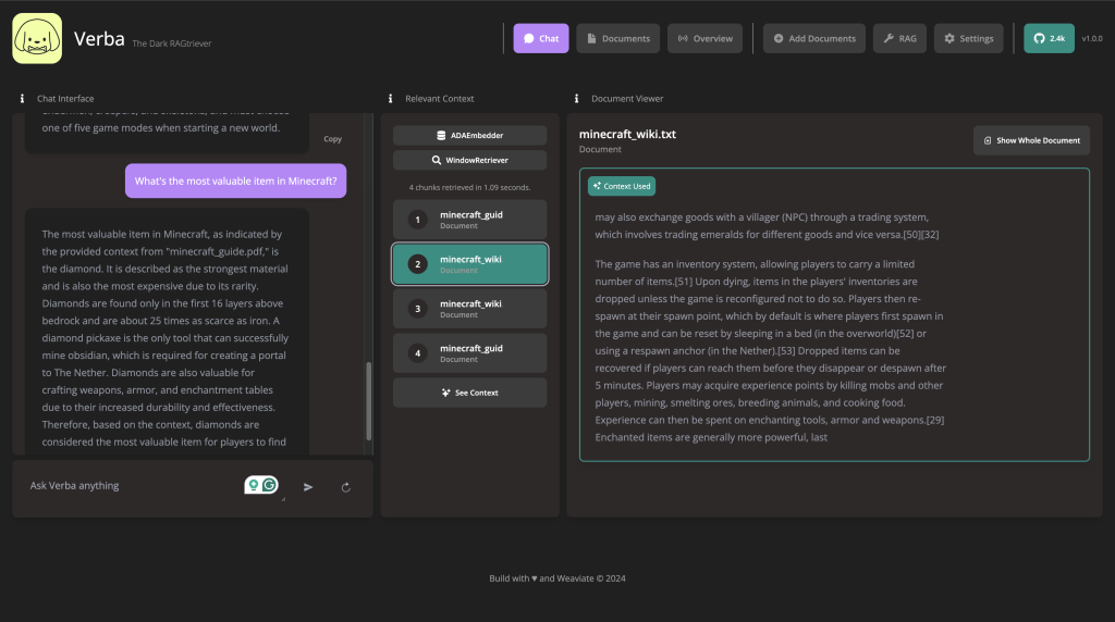 Meet Verba 1.0: Run State-of-the-Art RAG Locally with Ollama Integration and Open Source Models