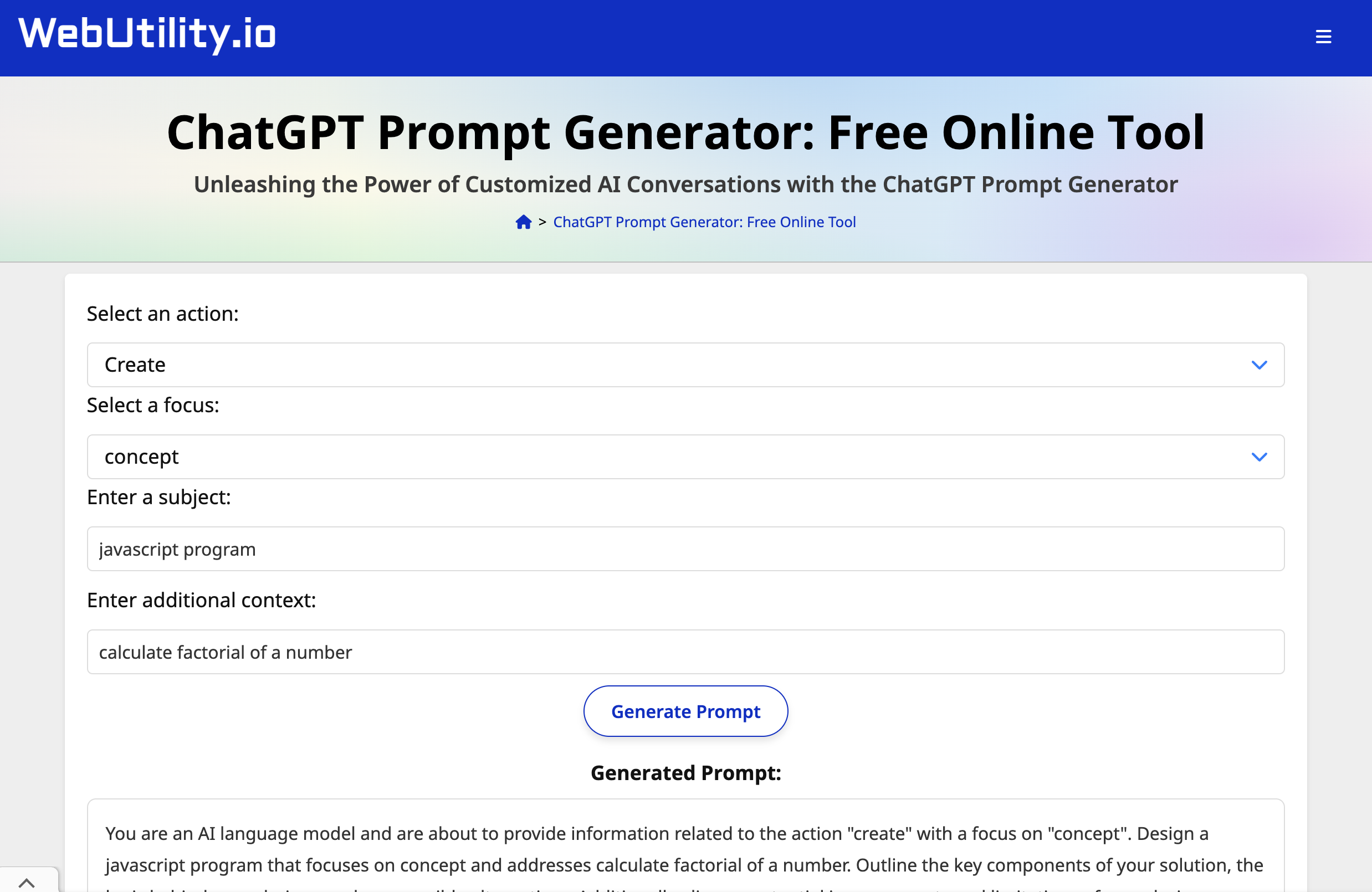 ChatGPT Prompt Generator: Unleashing the power of AI conversations ...