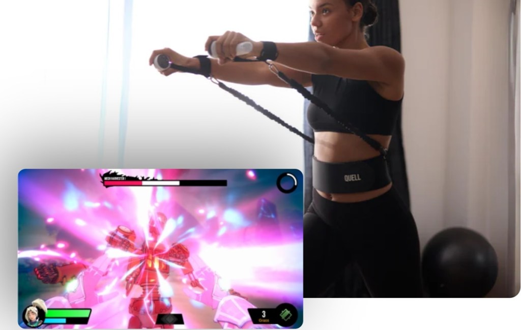 Quell Impact is a dedicated fitness gaming platform with full-body workouts